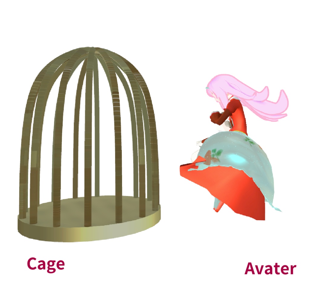 オリジナル3Dモデル『金鉢姫』ver1.0