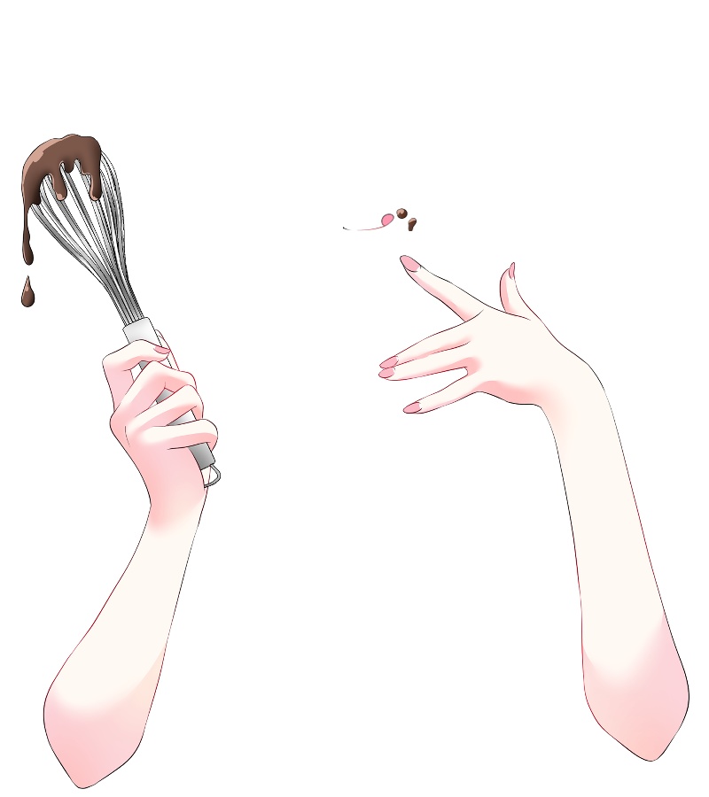 【Vtuber手素材】チョコを作る手