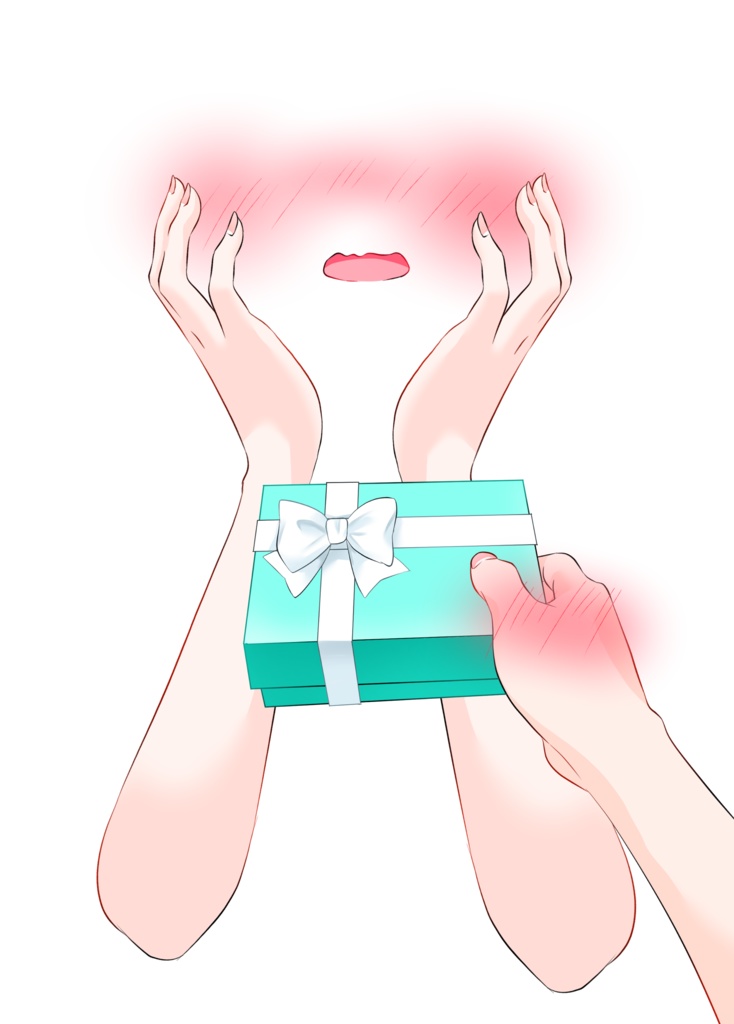 【Vtuber素材】ホワイトデーの手素材