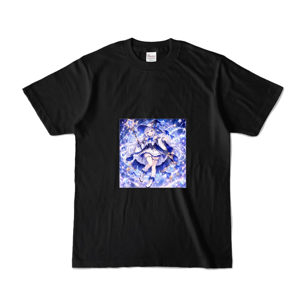 星魔法使い「ルナ・ステラ」オリジナルTシャツーブラック(濃色)