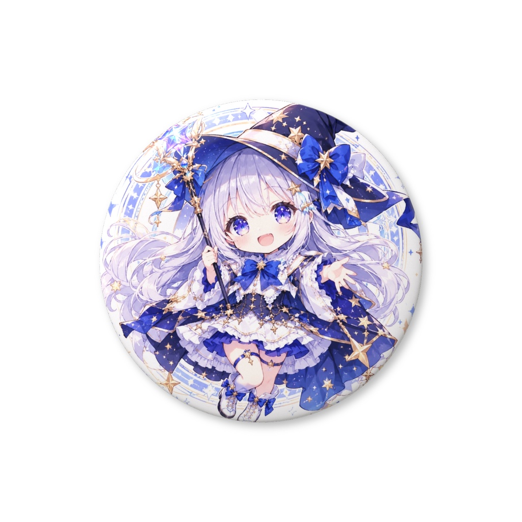 星魔法使い「ルナ・ステラ」オリジナルバリュー缶バッジ(ミニキャラ)