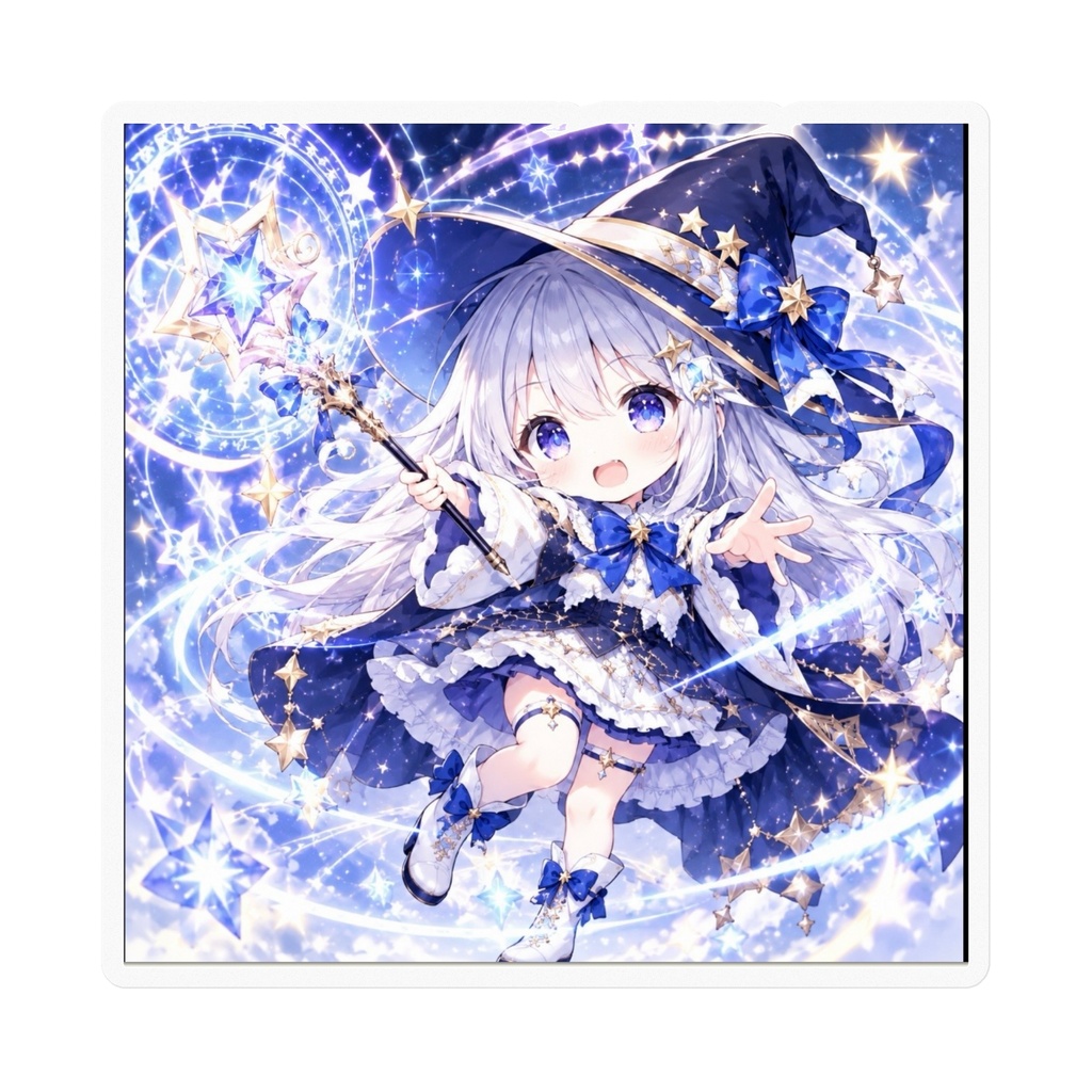 星魔法使い「ルナ・ステラ」オリジナルステッカー(ミニキャラ)