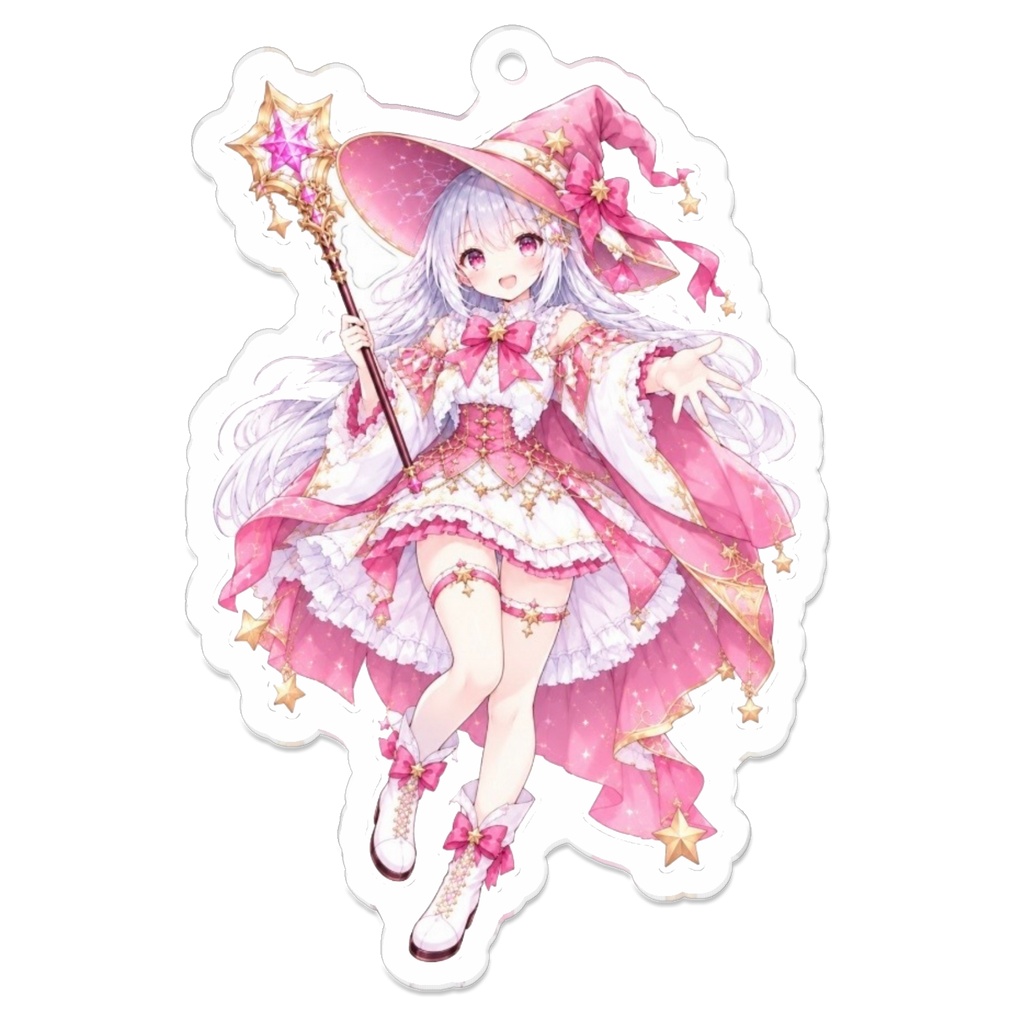 星魔法使い「ルナ・ステラ」オリジナルキーホルダー