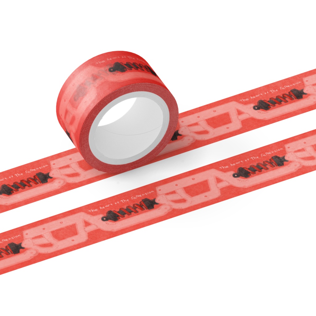 サスペンション赤