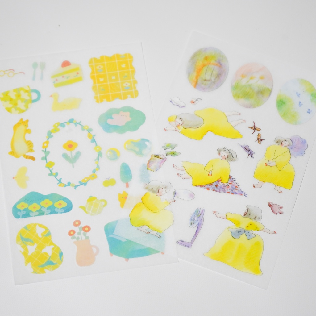 Pinkoi×dodolulu×宮下和 コラボ転写シール・healing moment