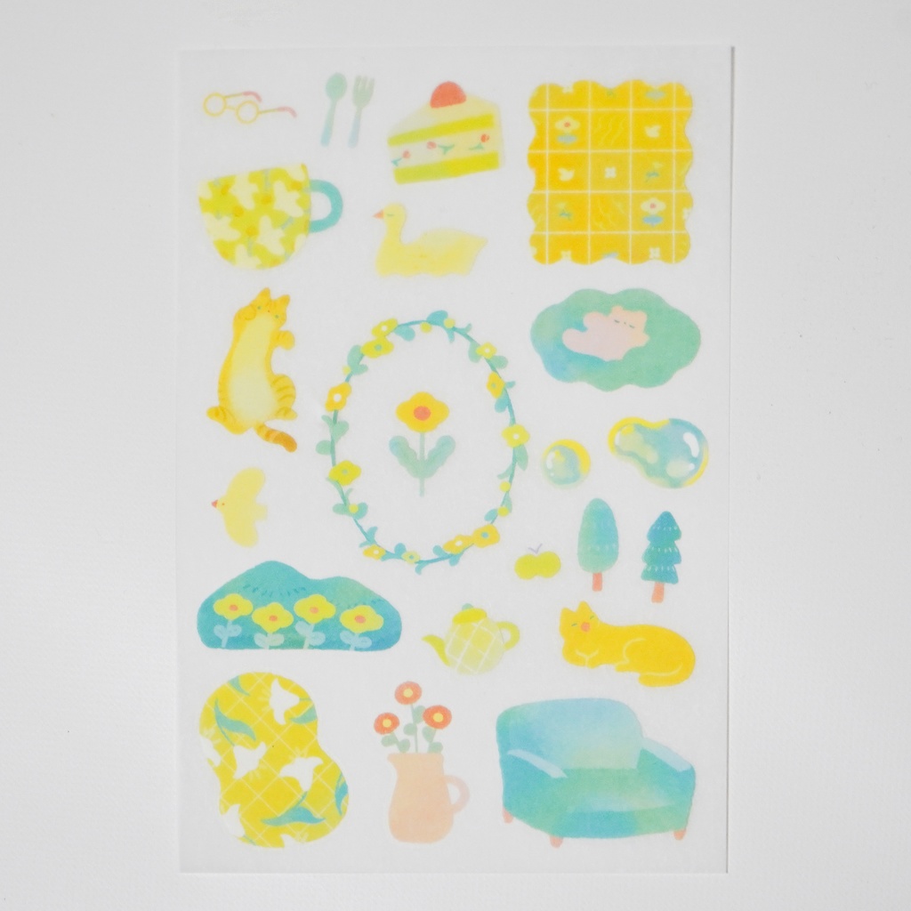 Pinkoi×dodolulu×宮下和 コラボ転写シール・healing moment