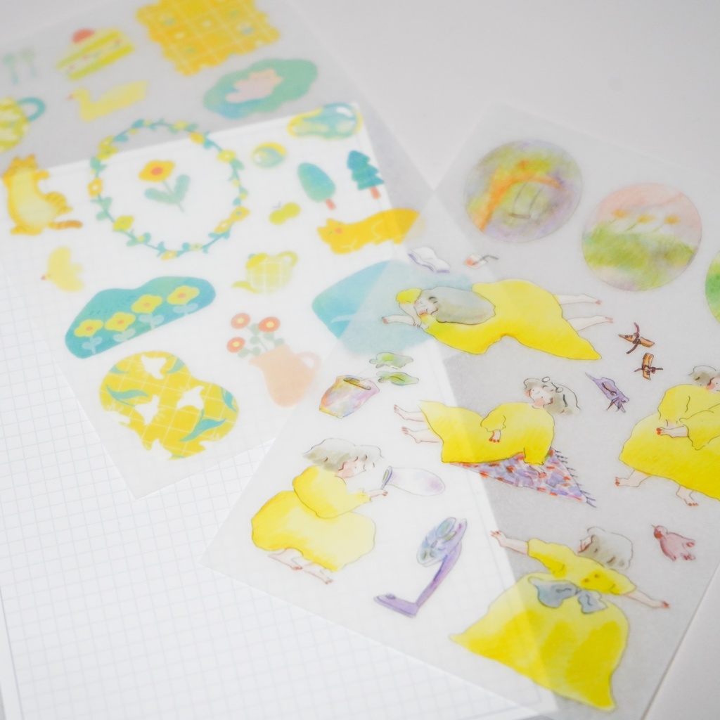 Pinkoi×dodolulu×宮下和 コラボ転写シール・healing moment