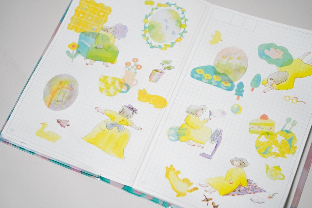 Pinkoi×dodolulu×宮下和 コラボ転写シール・healing moment