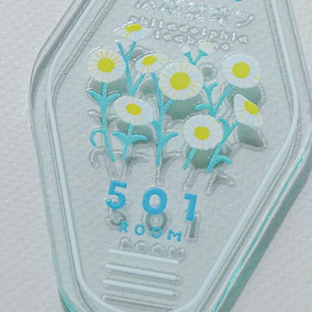 モーテルキー風キーホルダー