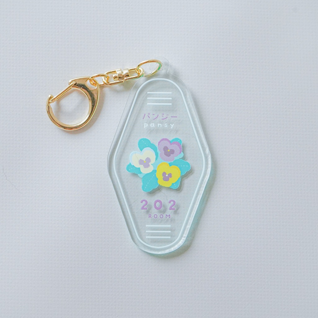 モーテルキー風キーホルダー