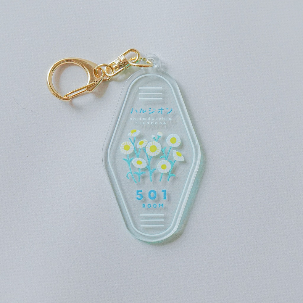 モーテルキー風キーホルダー