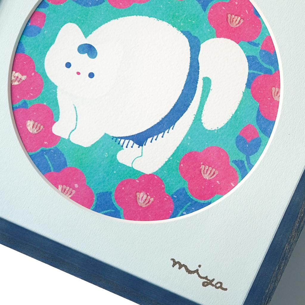 絵画作品「やんのかねこ」