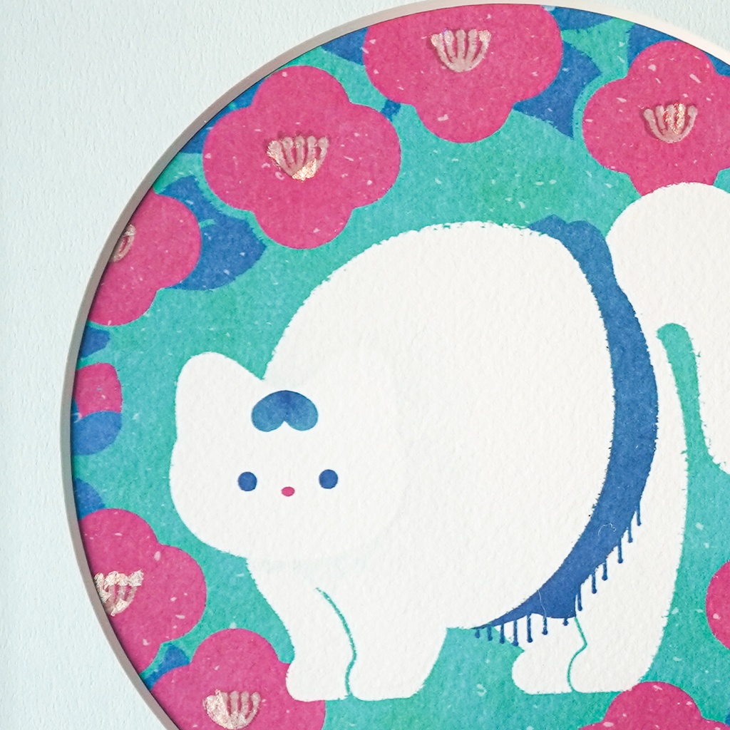 絵画作品「やんのかねこ」