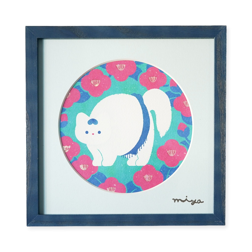 絵画作品「やんのかねこ」