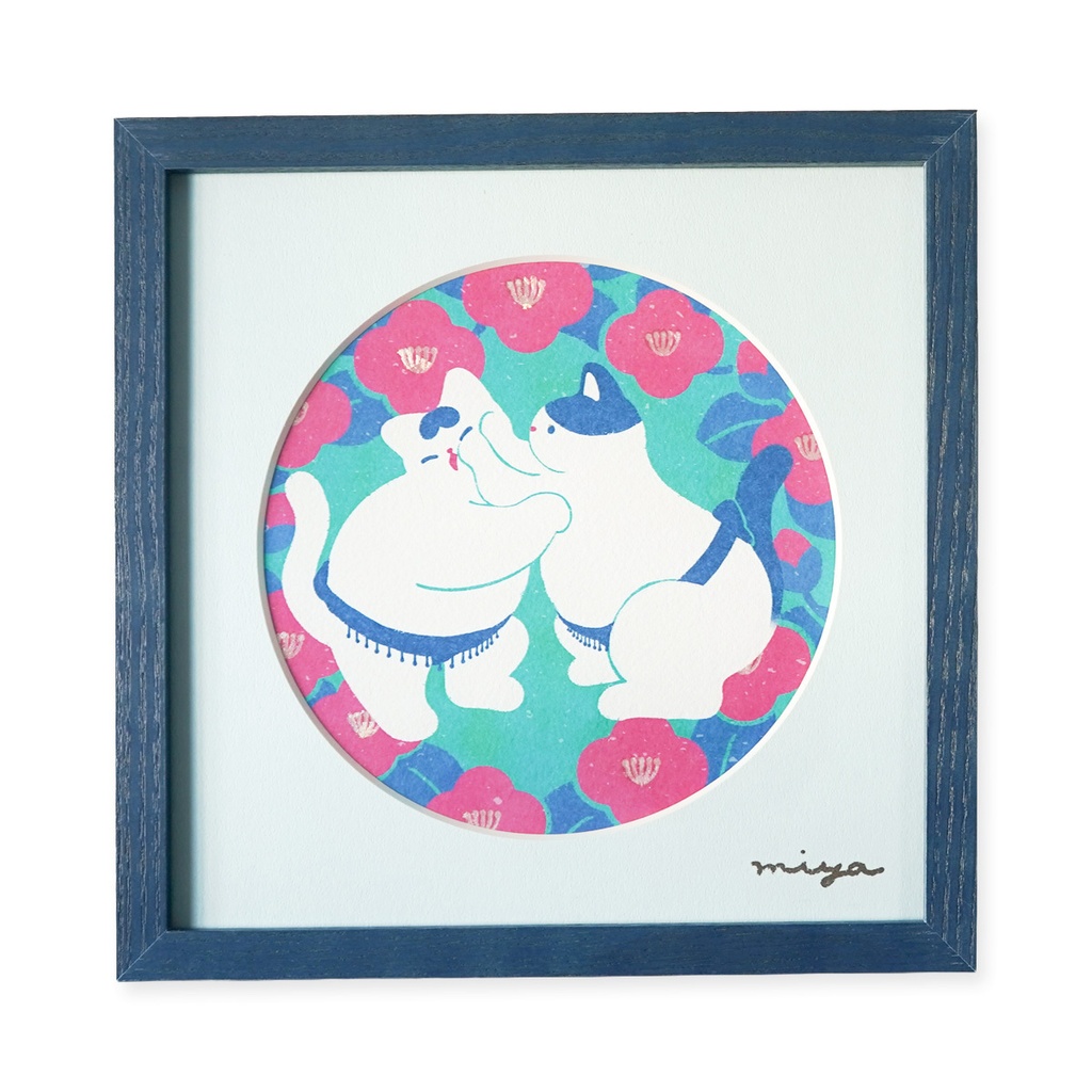 絵画作品「たたかいねこ」