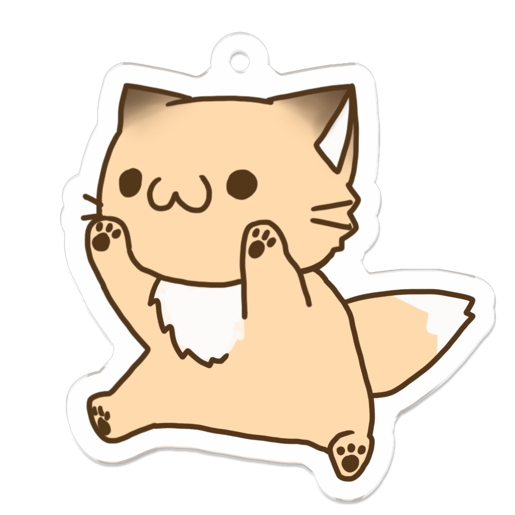 こんこんきちゅねアクリルキーホルダー　のーまる