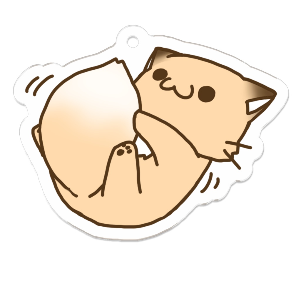 こんこんきちゅねアクリルキーホルダー　ぽふぽふ