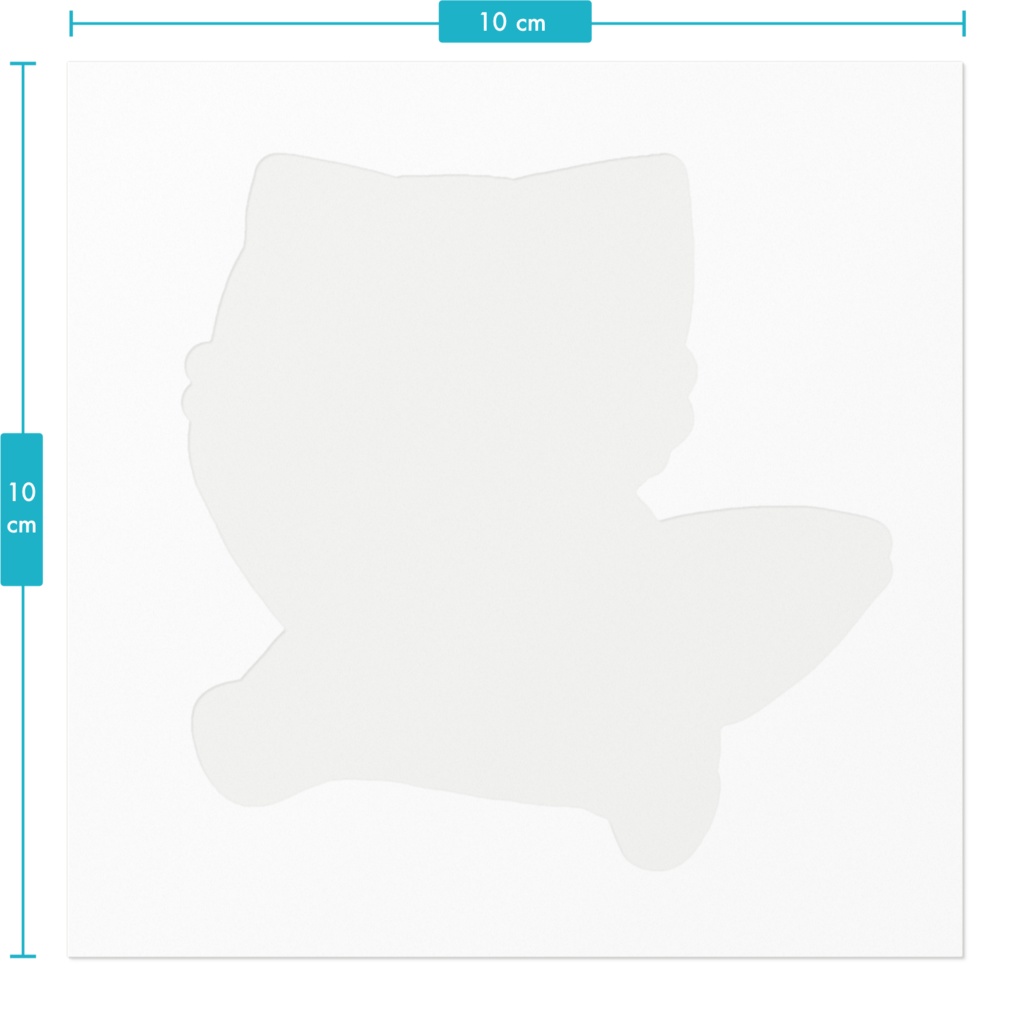 こんこんきちゅねステッカー のーまる