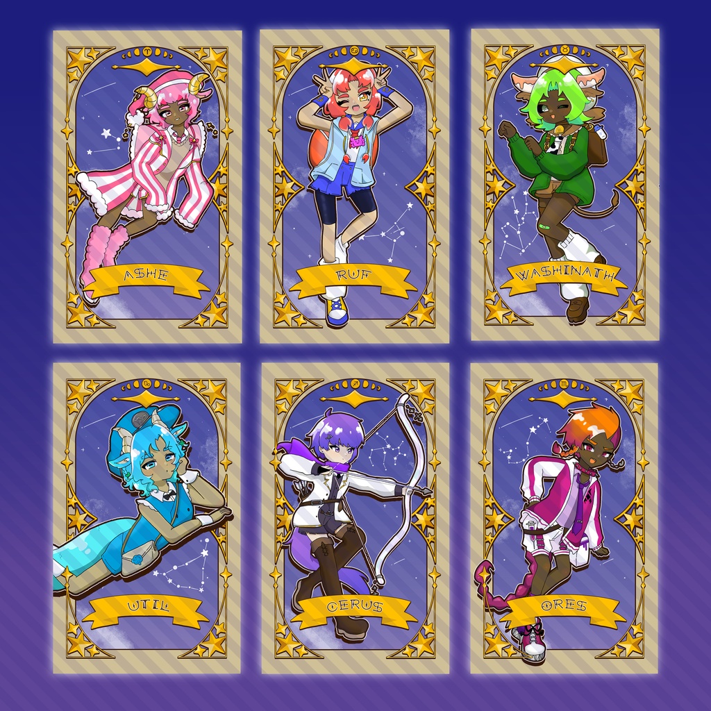 星座タロット風カード