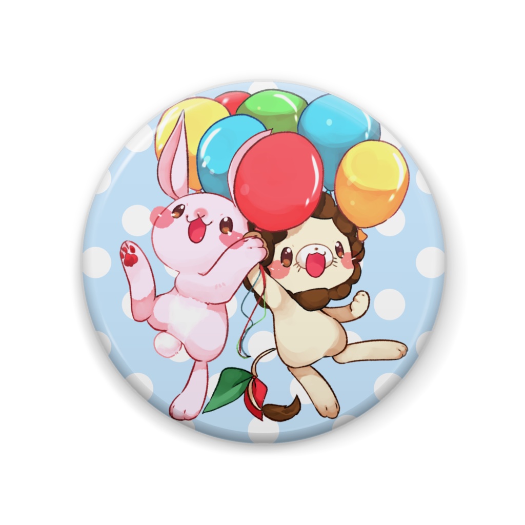 リーリオとラビの缶バッジ