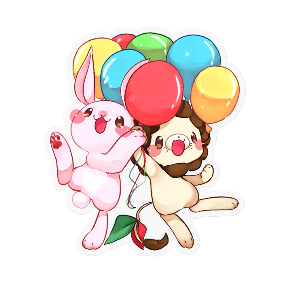 リーリオとラビのステッカー