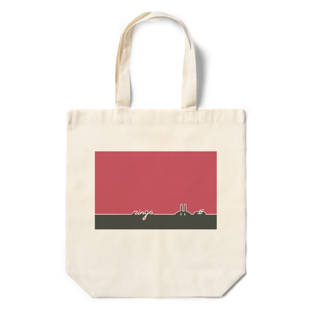 エコバッグ赤(プリント大)