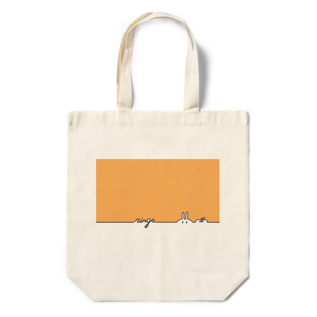 エコバッグオレンジ(プリント大)