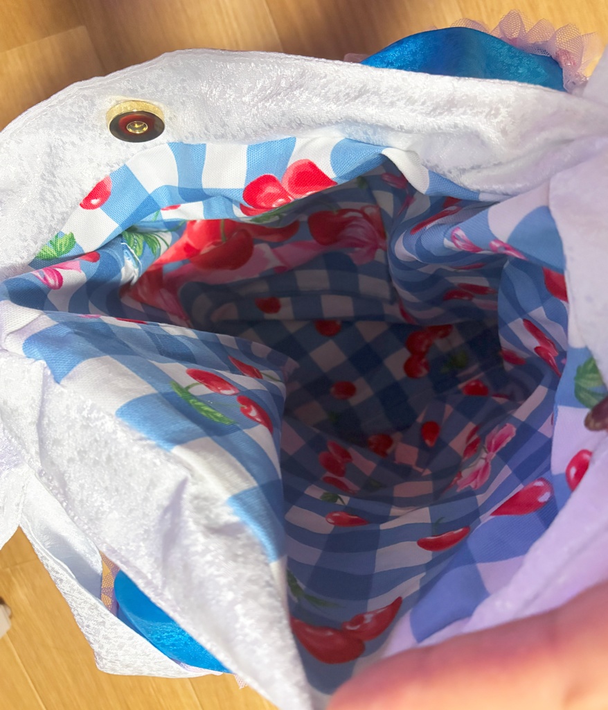 A4サイズ対応🎀一点もの*アイドル衣装風フリルバッグ