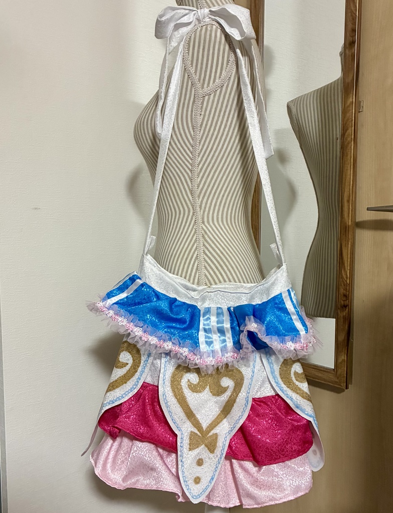 A4サイズ対応🎀一点もの*アイドル衣装風フリルバッグ