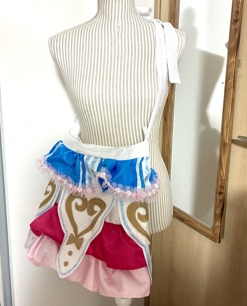 A4サイズ対応🎀一点もの*アイドル衣装風フリルバッグ
