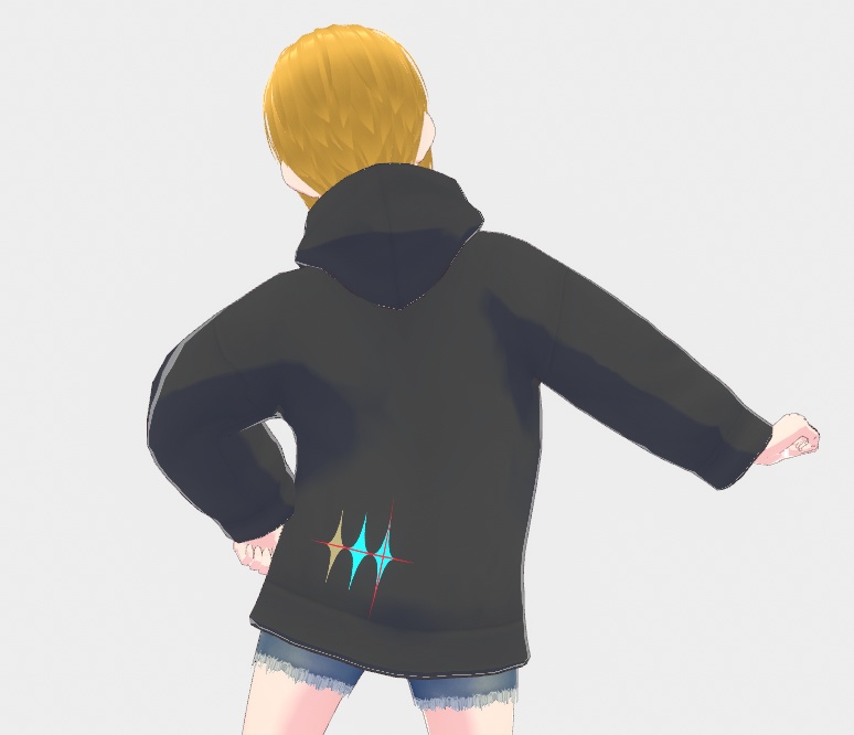 【VRoid正式版】ドクロパーカー