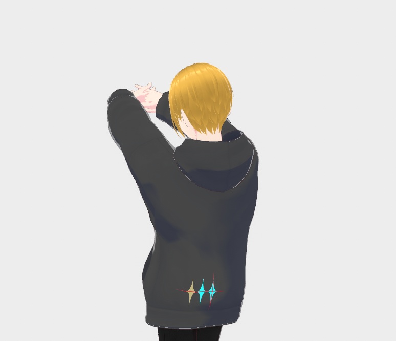 【VRoid正式版】ドクロパーカー