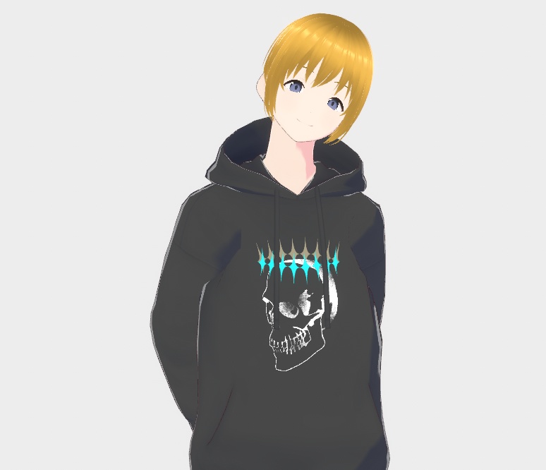 【VRoid正式版】ドクロパーカー