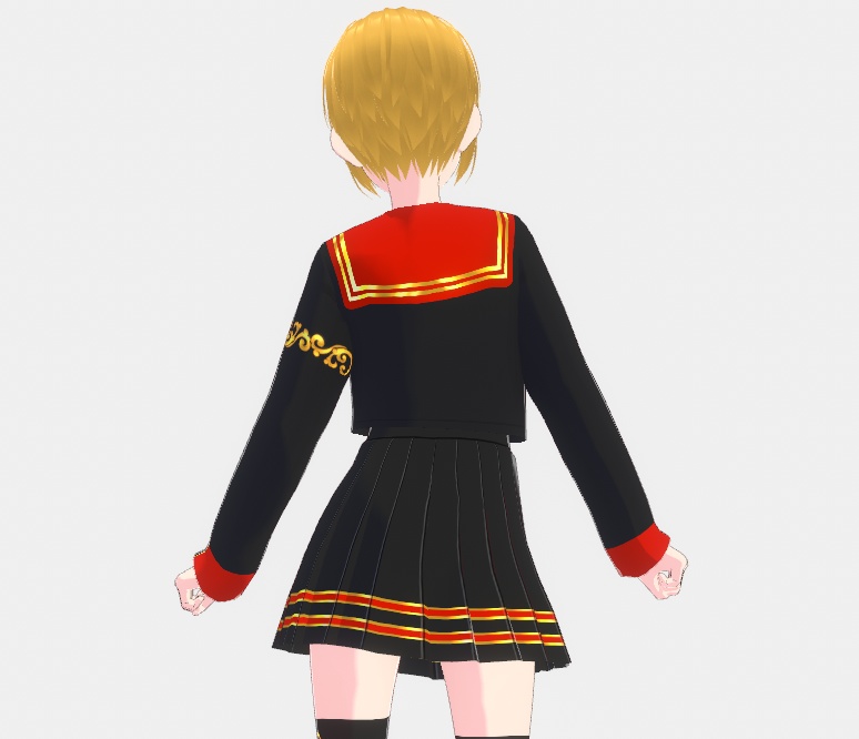 【VRoid正式版】カスタムセーラー服セット