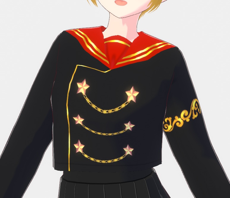 【VRoid正式版】カスタムセーラー服セット