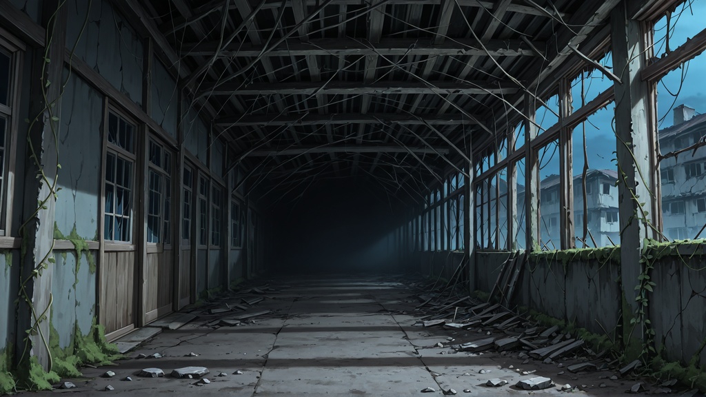 【廃墟Vol.1】FHD背景素材100枚セット（1920×1080）／商用利用可