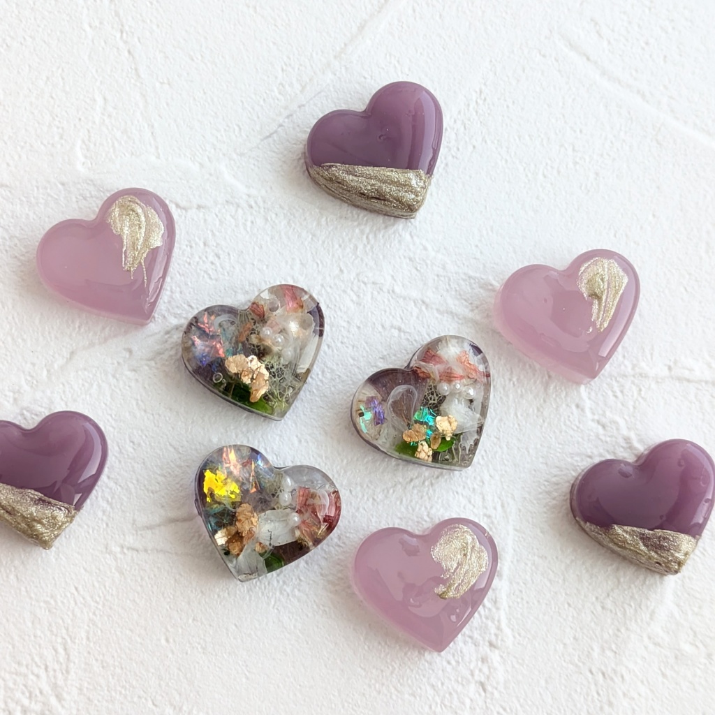 【安心の匿名配送】💜💐💜ライラックカラー✨3種のイヤリング(ピアス)