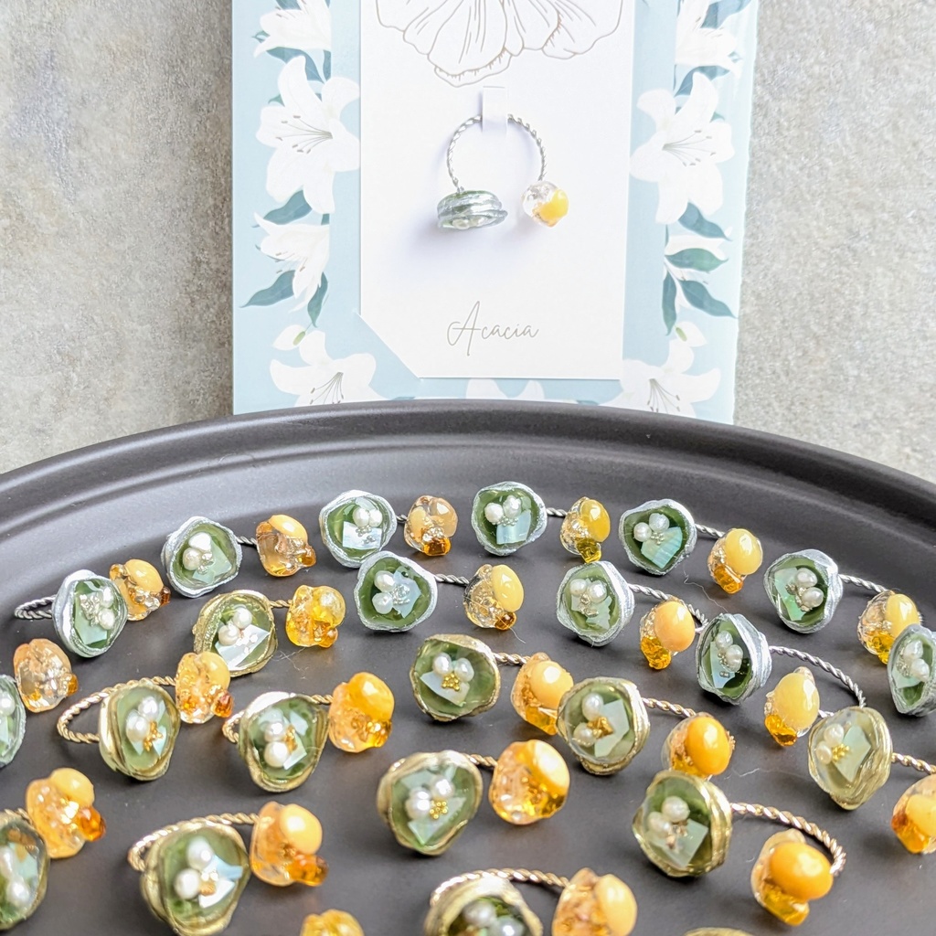 【安心の匿名配送】プロif冊子付き💚🧡とどち概念リング💍トワ・エ・モワ