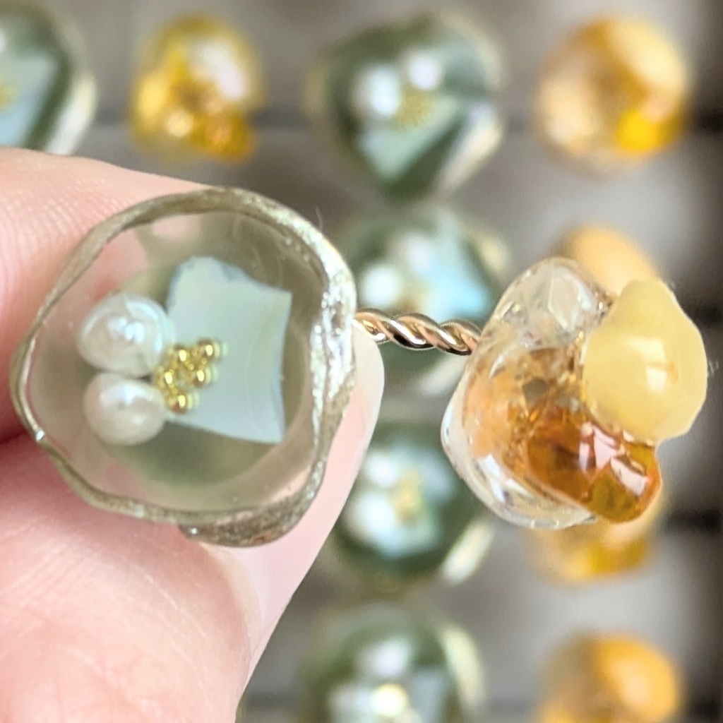 【安心の匿名配送】プロif冊子付き💚🧡とどち概念リング💍トワ・エ・モワ