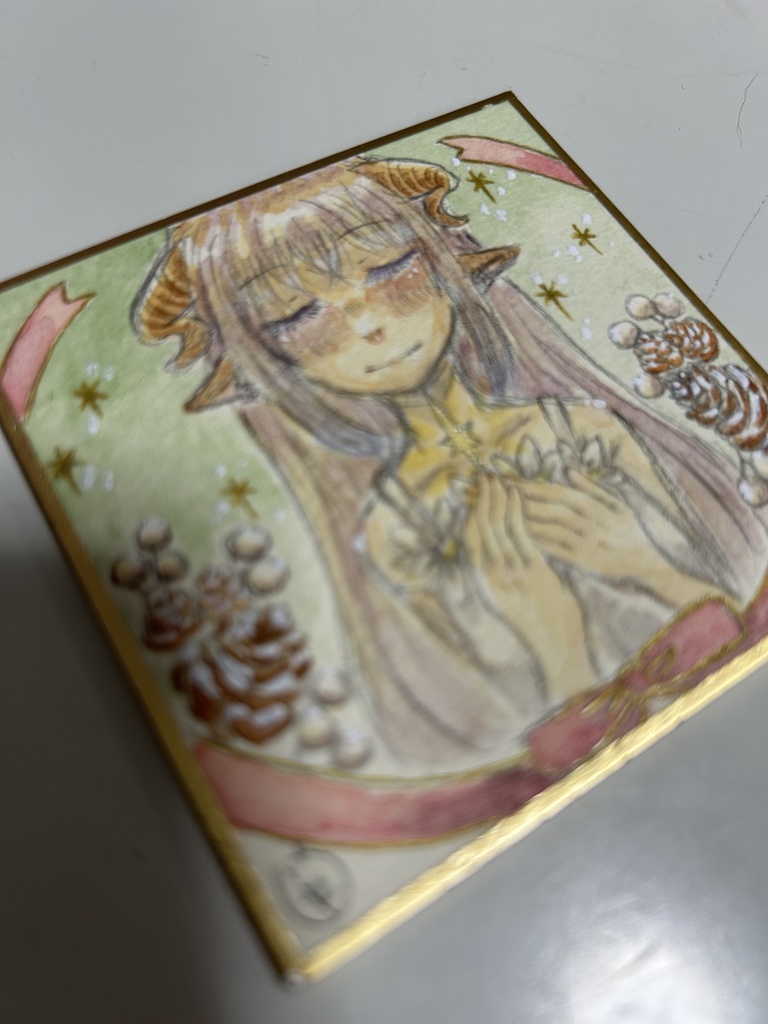 【豆色紙原画】ドローイング展-シキシ-