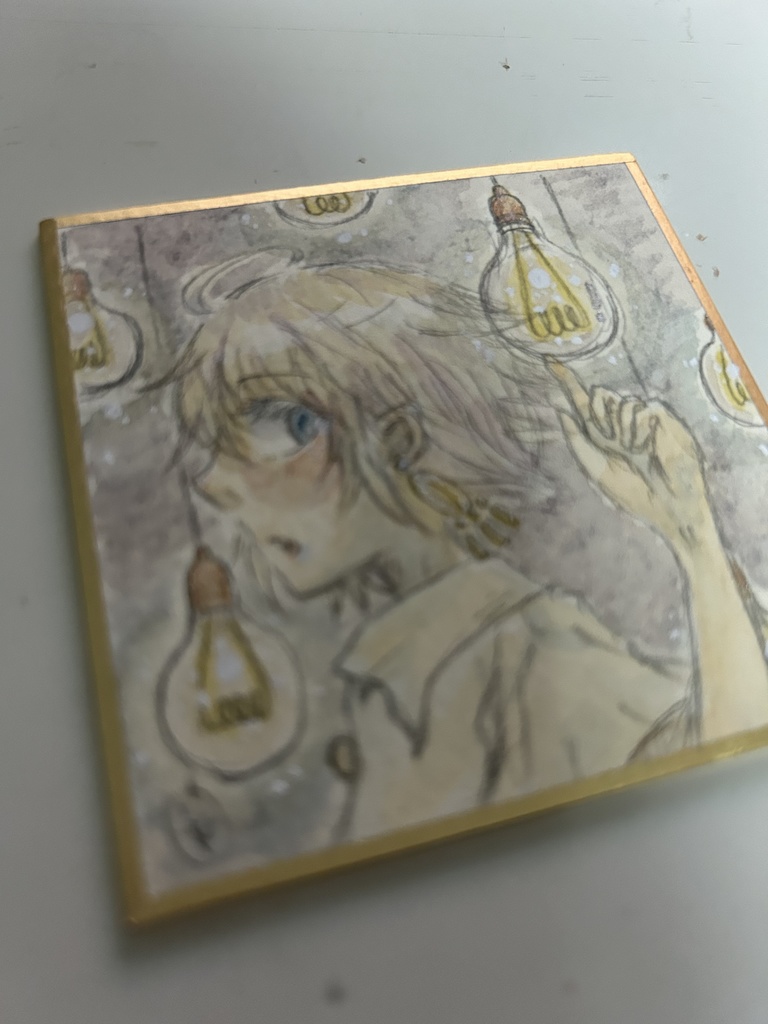 【豆色紙原画】ドローイング展-シキシ-