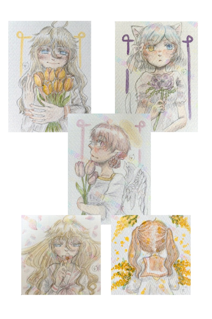 【フレームレス原画】想いは花束と共に①〜⑤