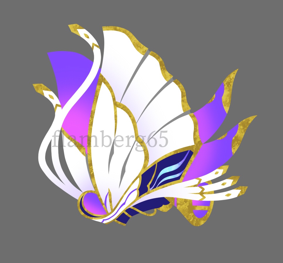 <蝶々シリーズ>箔押アクリルキーホルダー・今川義元・氏真