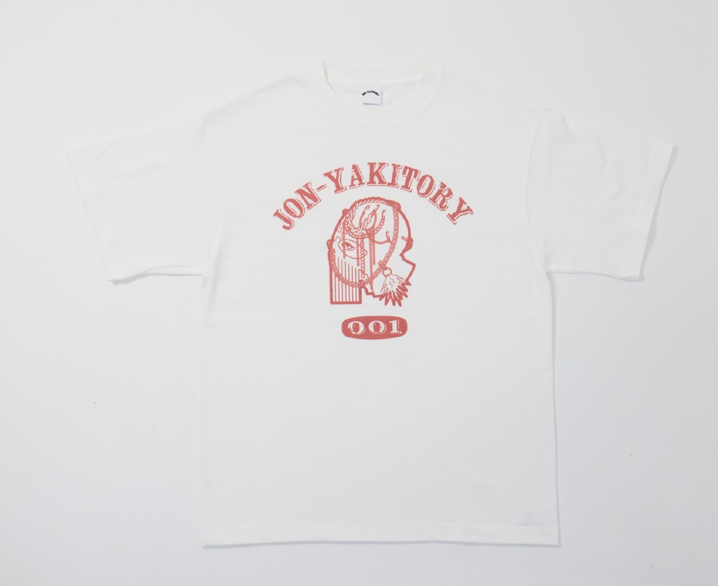 jon-YAKITORYカレッジデザインTシャツ(白)