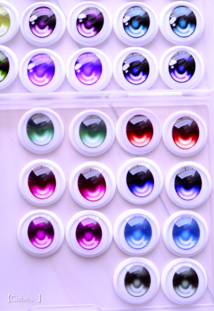 【A品】ガラスカボションアイ TYPE:病んでないもん