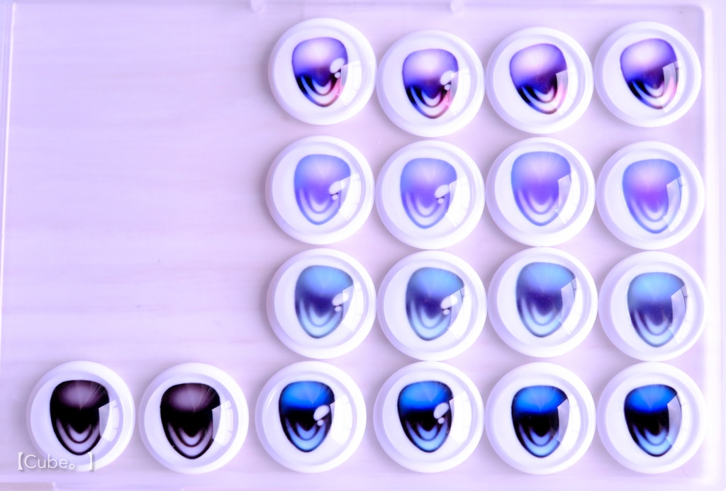 【A品】ガラスカボションアイ TYPE:アイソセレス