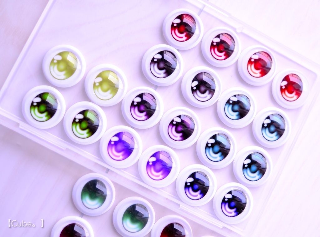 【A品】ガラスカボションアイ TYPE:きゅるん