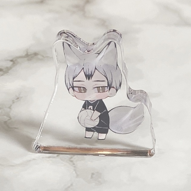 きつね北さん自立ミニアクリル8mm