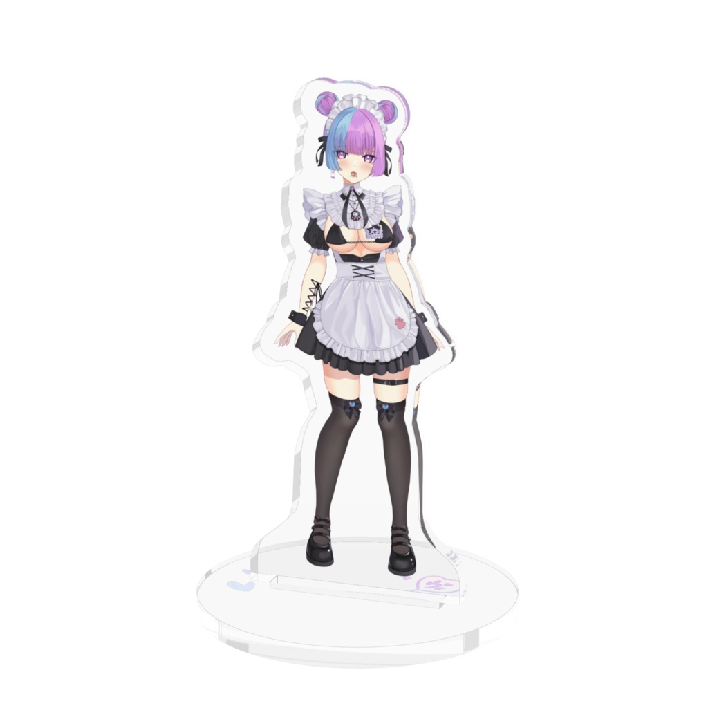 【常設】ツイン団子メイドのハーヴェラミアーニャ_アクリルフィギュア_70mm/100mm