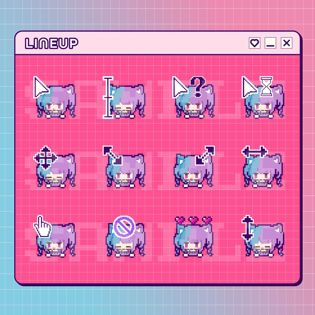 【3周年記念】動くマウスカーソル12種+αセット&おまけ【ハーヴェラミアーニャ】
